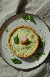 ( prepared in 15 minutes )Spinach quiche
